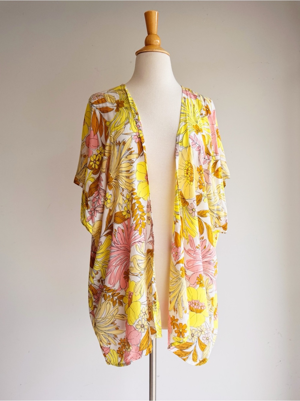 LOFT Floral Lightweight Open Cardigan XS/S